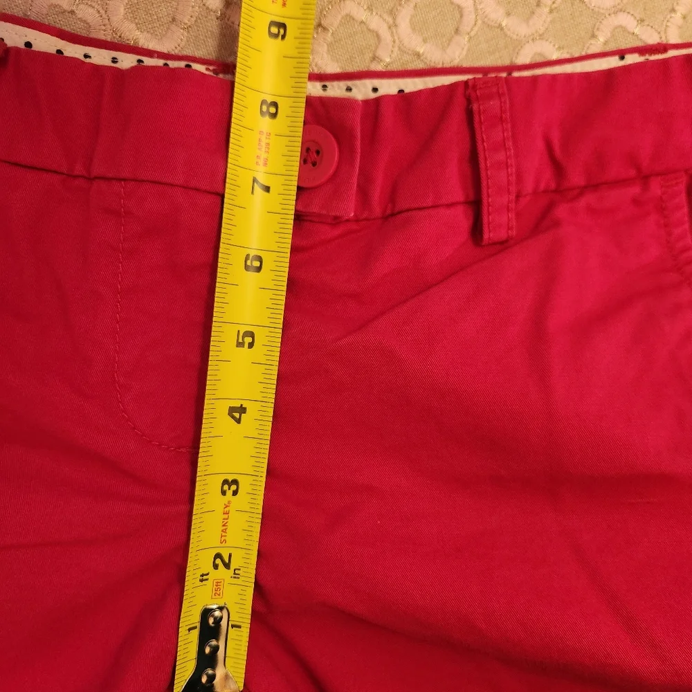 Tommy Hilfiger Women's 5 Inch Chino Shorts in Fuchsia, Size 4 - Picture 7 of 10
